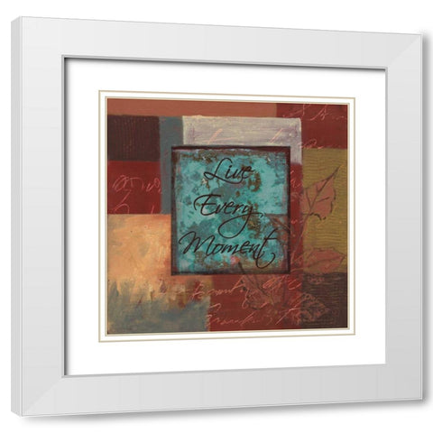 . White Modern Wood Framed Art Print with Double Matting by Haynes, Smith