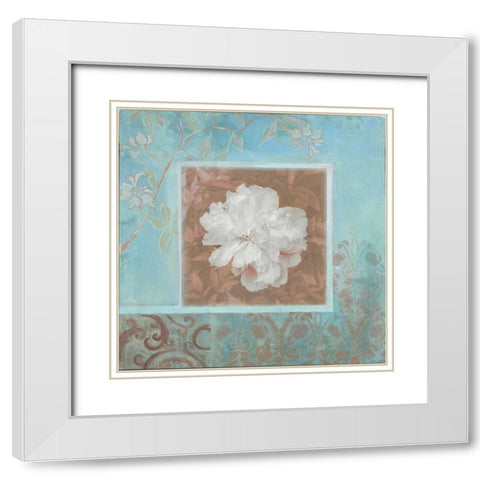 . White Modern Wood Framed Art Print with Double Matting by Haynes, Smith