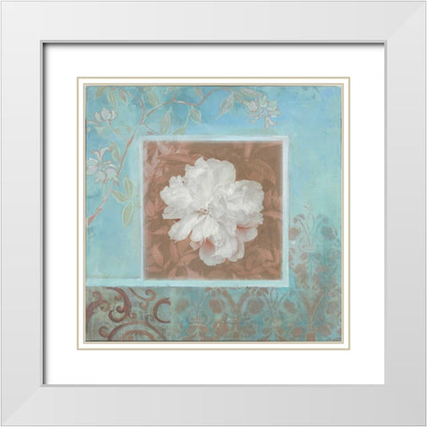 . White Modern Wood Framed Art Print with Double Matting by Haynes, Smith