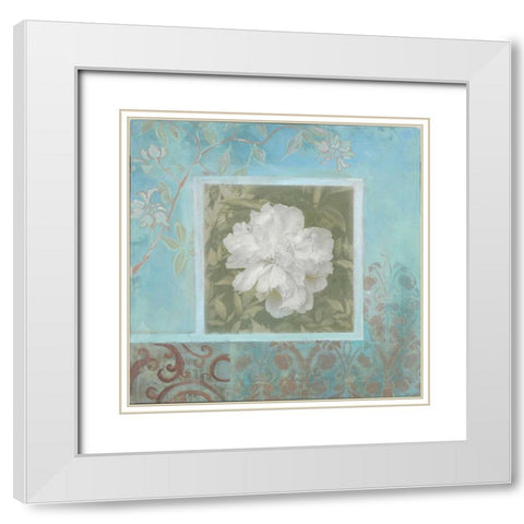 . White Modern Wood Framed Art Print with Double Matting by Haynes, Smith