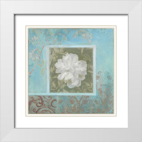 . White Modern Wood Framed Art Print with Double Matting by Haynes, Smith