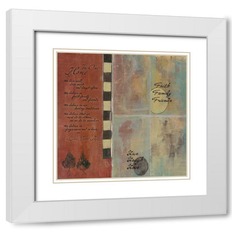. White Modern Wood Framed Art Print with Double Matting by Haynes, Smith