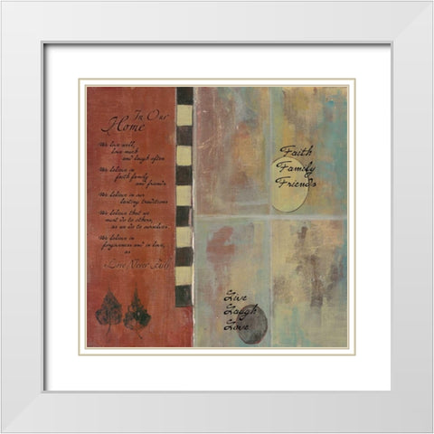 . White Modern Wood Framed Art Print with Double Matting by Haynes, Smith