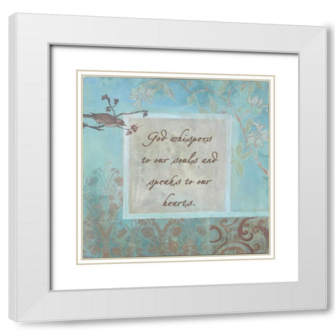 . White Modern Wood Framed Art Print with Double Matting by Haynes, Smith