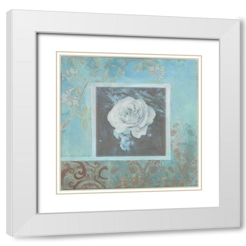 . White Modern Wood Framed Art Print with Double Matting by Haynes, Smith