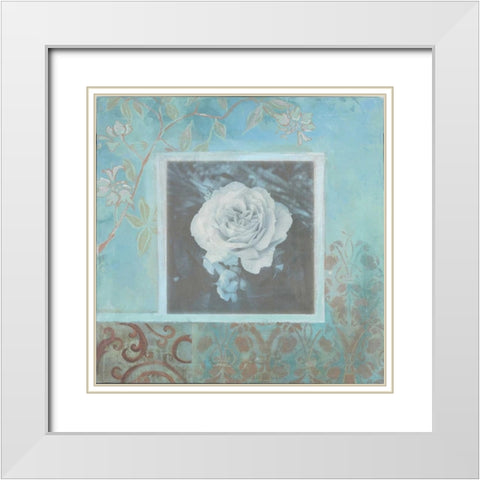 . White Modern Wood Framed Art Print with Double Matting by Haynes, Smith