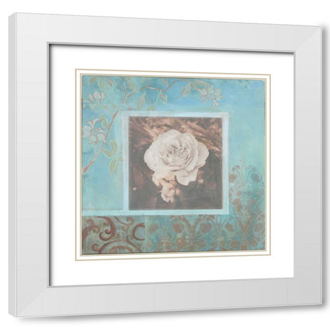 . White Modern Wood Framed Art Print with Double Matting by Haynes, Smith