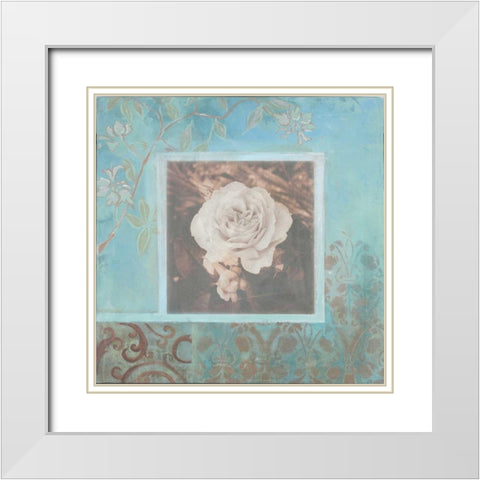 . White Modern Wood Framed Art Print with Double Matting by Haynes, Smith