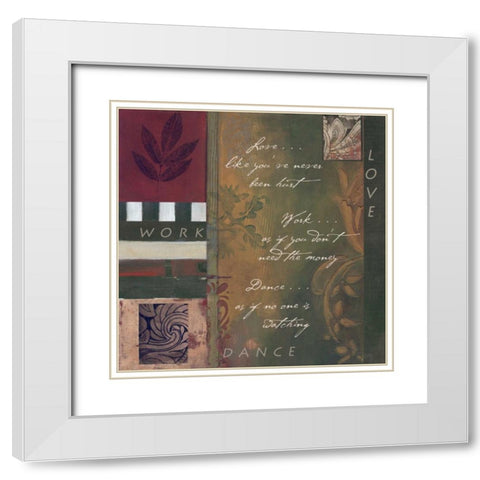 . White Modern Wood Framed Art Print with Double Matting by Haynes, Smith