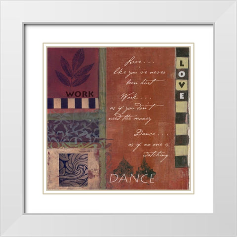 . White Modern Wood Framed Art Print with Double Matting by Haynes, Smith