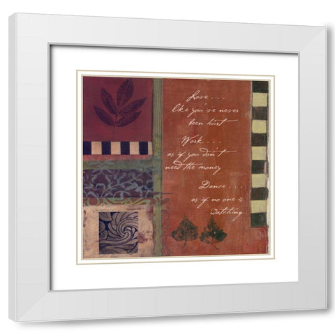 . White Modern Wood Framed Art Print with Double Matting by Haynes, Smith
