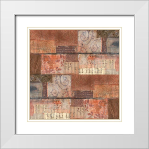 . White Modern Wood Framed Art Print with Double Matting by Haynes, Smith