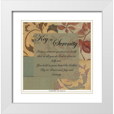 . White Modern Wood Framed Art Print with Double Matting by Haynes, Smith