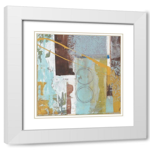. White Modern Wood Framed Art Print with Double Matting by Haynes, Smith