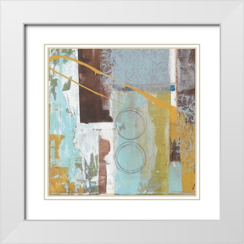 . White Modern Wood Framed Art Print with Double Matting by Haynes, Smith