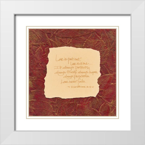 . White Modern Wood Framed Art Print with Double Matting by Haynes, Smith