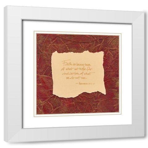 . White Modern Wood Framed Art Print with Double Matting by Haynes, Smith