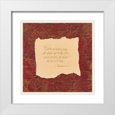 . White Modern Wood Framed Art Print with Double Matting by Haynes, Smith
