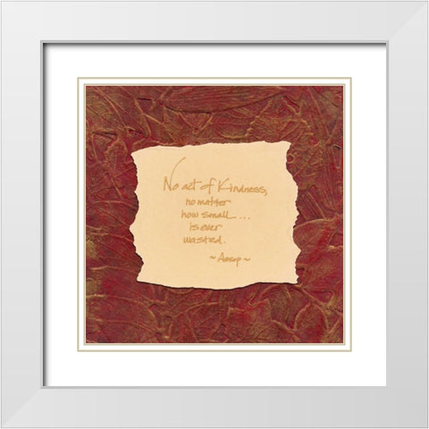 . White Modern Wood Framed Art Print with Double Matting by Haynes, Smith