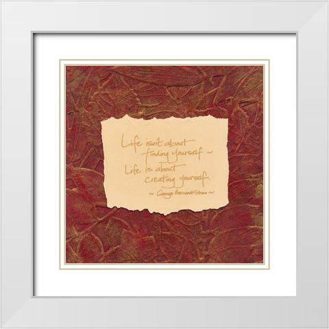 . White Modern Wood Framed Art Print with Double Matting by Haynes, Smith