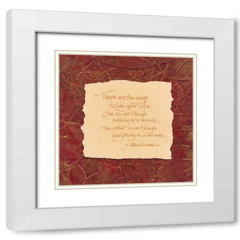 . White Modern Wood Framed Art Print with Double Matting by Haynes, Smith