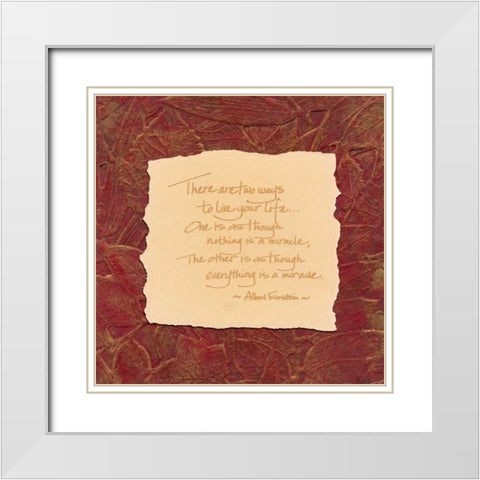 . White Modern Wood Framed Art Print with Double Matting by Haynes, Smith