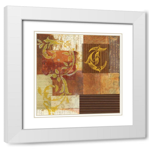 . White Modern Wood Framed Art Print with Double Matting by Haynes, Smith