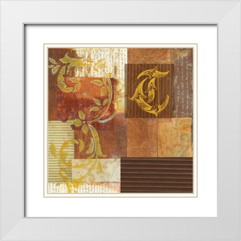 . White Modern Wood Framed Art Print with Double Matting by Haynes, Smith