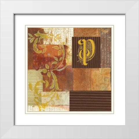 . White Modern Wood Framed Art Print with Double Matting by Haynes, Smith