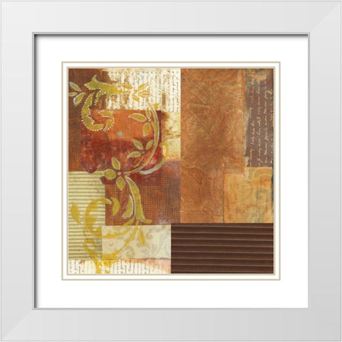 . White Modern Wood Framed Art Print with Double Matting by Haynes, Smith