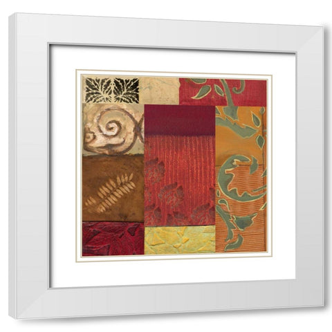 . White Modern Wood Framed Art Print with Double Matting by Haynes, Smith