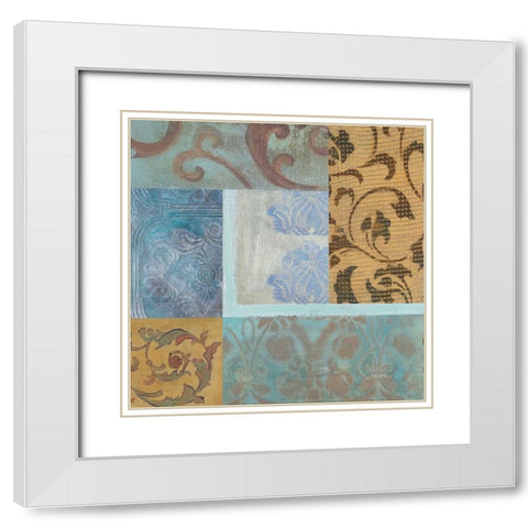 . White Modern Wood Framed Art Print with Double Matting by Haynes, Smith