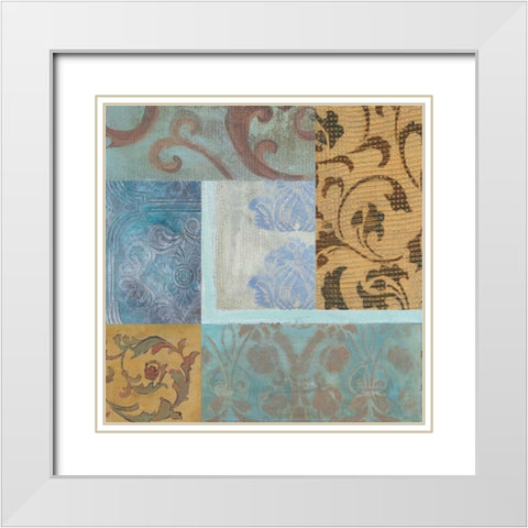 . White Modern Wood Framed Art Print with Double Matting by Haynes, Smith