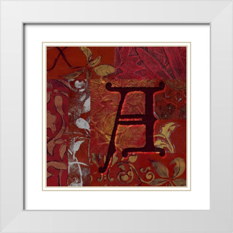 . White Modern Wood Framed Art Print with Double Matting by Haynes, Smith