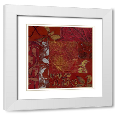 . White Modern Wood Framed Art Print with Double Matting by Haynes, Smith