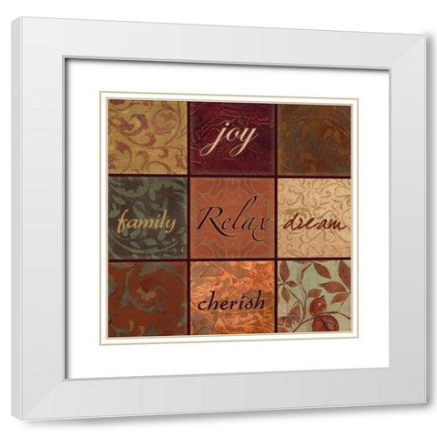 . White Modern Wood Framed Art Print with Double Matting by Haynes, Smith