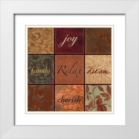 . White Modern Wood Framed Art Print with Double Matting by Haynes, Smith