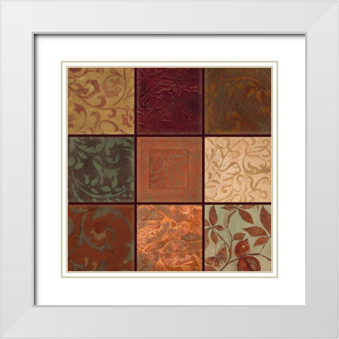 . White Modern Wood Framed Art Print with Double Matting by Haynes, Smith
