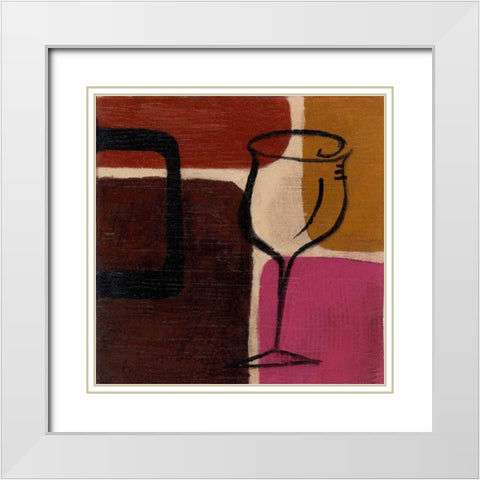 . White Modern Wood Framed Art Print with Double Matting by Haynes, Smith