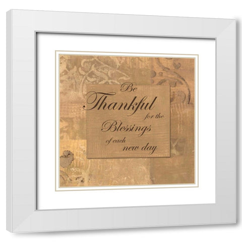 . White Modern Wood Framed Art Print with Double Matting by Haynes, Smith