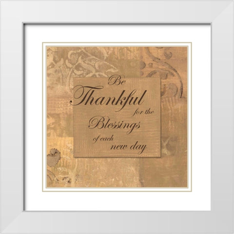 . White Modern Wood Framed Art Print with Double Matting by Haynes, Smith