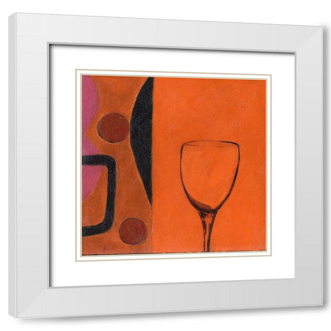 . White Modern Wood Framed Art Print with Double Matting by Haynes, Smith