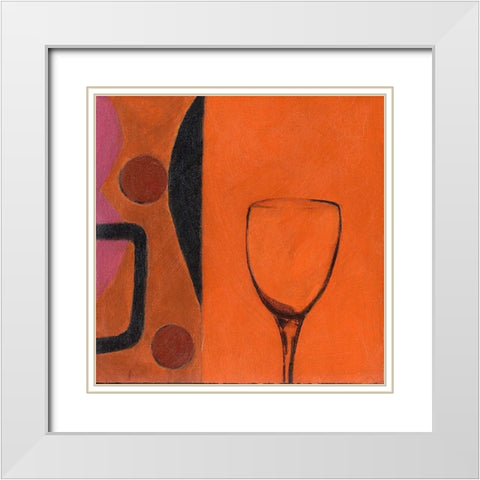 . White Modern Wood Framed Art Print with Double Matting by Haynes, Smith