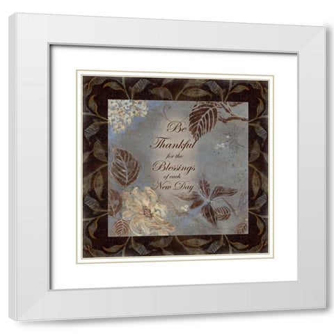 . White Modern Wood Framed Art Print with Double Matting by Haynes, Smith