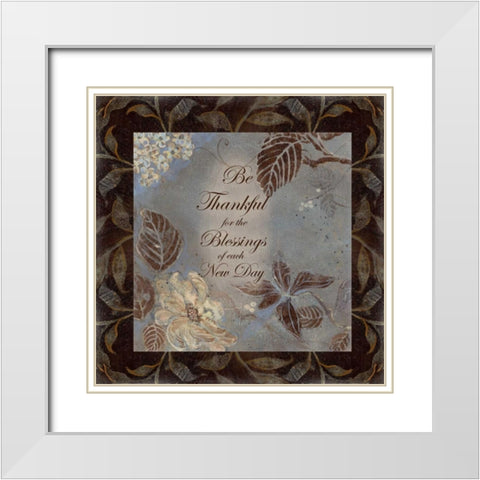 . White Modern Wood Framed Art Print with Double Matting by Haynes, Smith