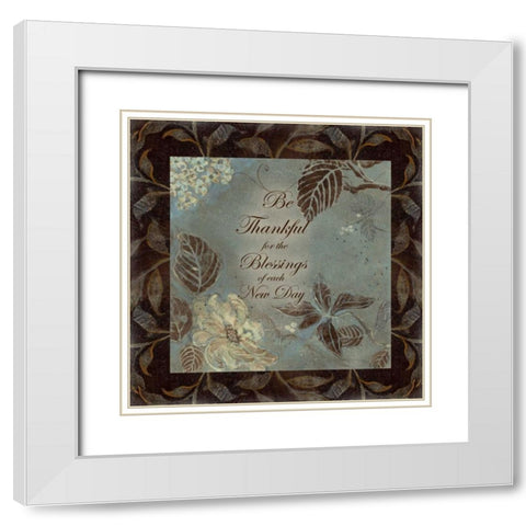 . White Modern Wood Framed Art Print with Double Matting by Haynes, Smith