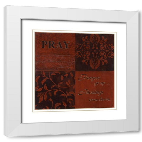 . White Modern Wood Framed Art Print with Double Matting by Haynes, Smith