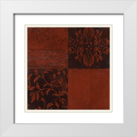 . White Modern Wood Framed Art Print with Double Matting by Haynes, Smith