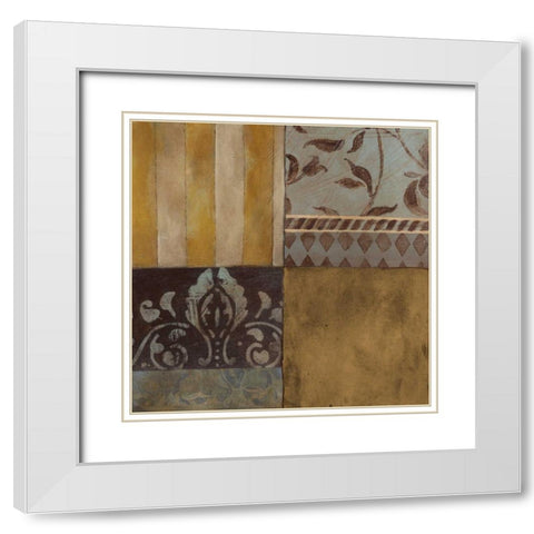 . White Modern Wood Framed Art Print with Double Matting by Haynes, Smith