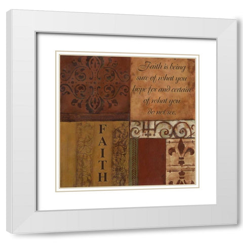 . White Modern Wood Framed Art Print with Double Matting by Haynes, Smith